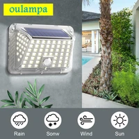 solar pir motion sensor lamp waterproof garden landscape yard driveway decoration 90 led outdoor waterproof wall light