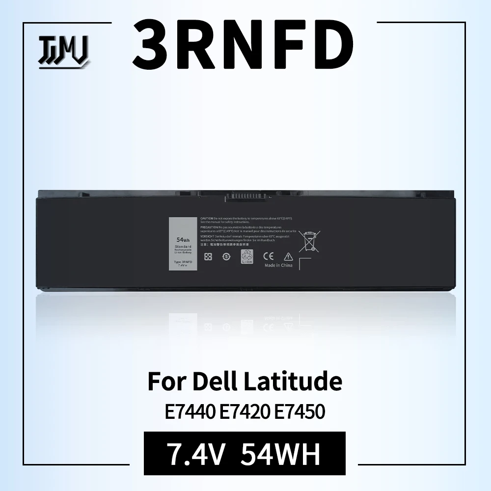 Сменный аккумулятор высокой емкости 54Wh E7440 3RNFD для ноутбука Dell Latitude 14 E7450 E7420 Series V8XN3 34GKR 451-BBOG BBFV 7,4 V