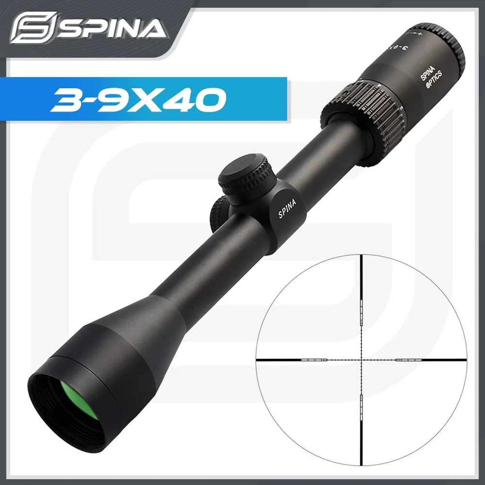 SPINA OPTICS 3-9x40 Scopes 1 Inch Tube Classical Model High Definition Reticle Airsoft Optical Scope Hunting Sight