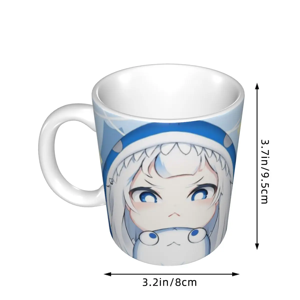 Керамическая кофейная кружка Hololive Gawr Gura милый подарок на день рождения для
