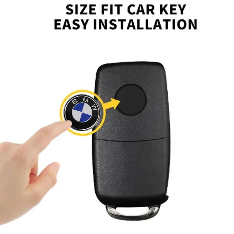 11/14 мм алюминиевая Автомобильная наклейка на ключ с эмблемой автомобильные