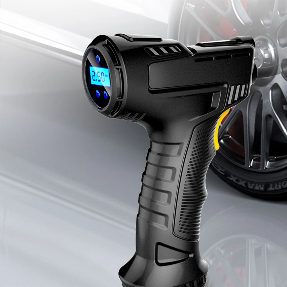 

120W Wireless Car Air Pump Inflatable Pump Portable Rechargeable Air Compressor Digital Car Automatic Tire Inflator Equipment