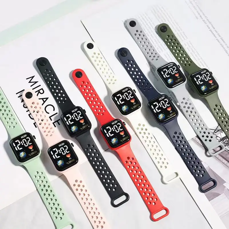 

2022 LED Digital Watch for Kids Sports Waterproof Watches Boy Girl Children's Watch Electronic Clock 8-18 years old kids watch