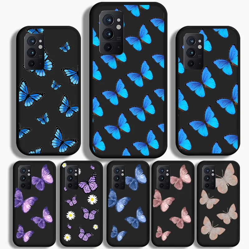 

Fashion Butterfly Phone Case For OnePlus 5 5T 6 6T 7T 8T 7 8 9 Pro 9R 9RT Nord Soft Silicone Back Case Matte Bumper TPU Cover