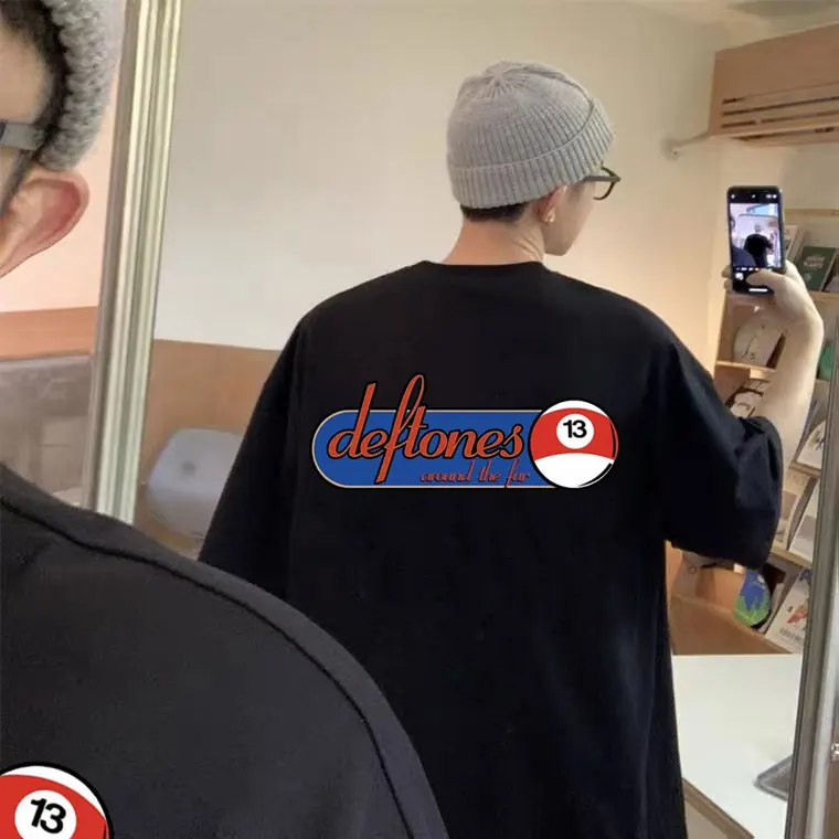 

Limited Deftones Around The Fur Graphic Tshirt 90s Summer Men's Casual Oversized T Shirt Men Women Rock Fashion Vintage T-shirts