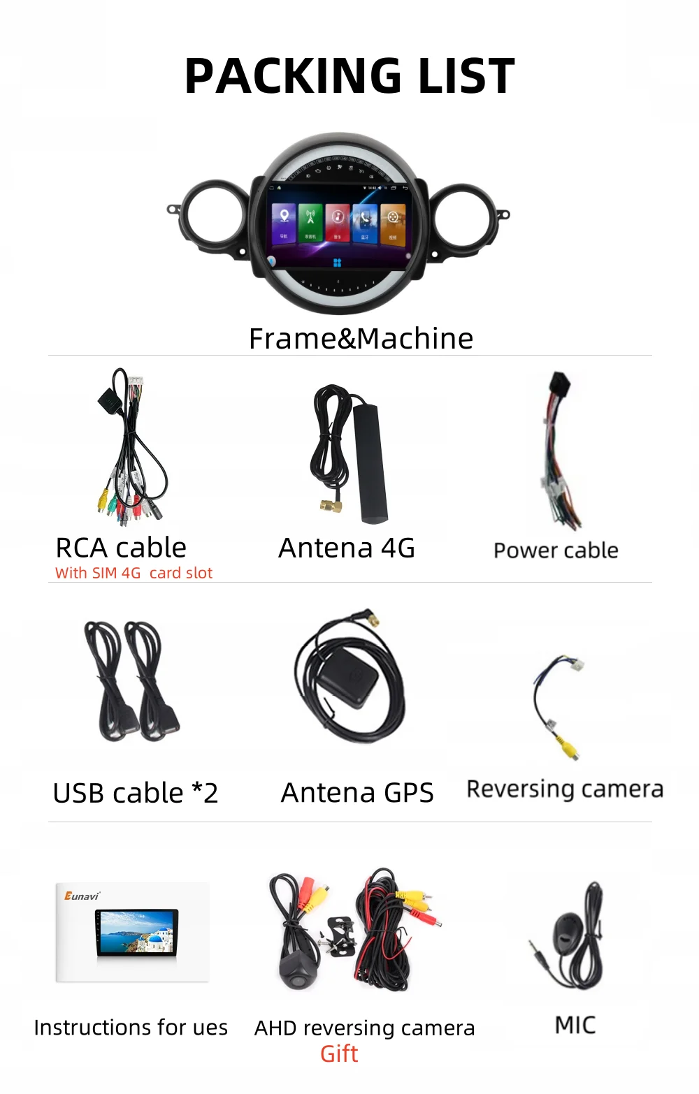 Android 13 Автомобильный плеер радио для BMW Mini Cooper R56 R60 R51 2007-2014 Carplay Мультимедиа