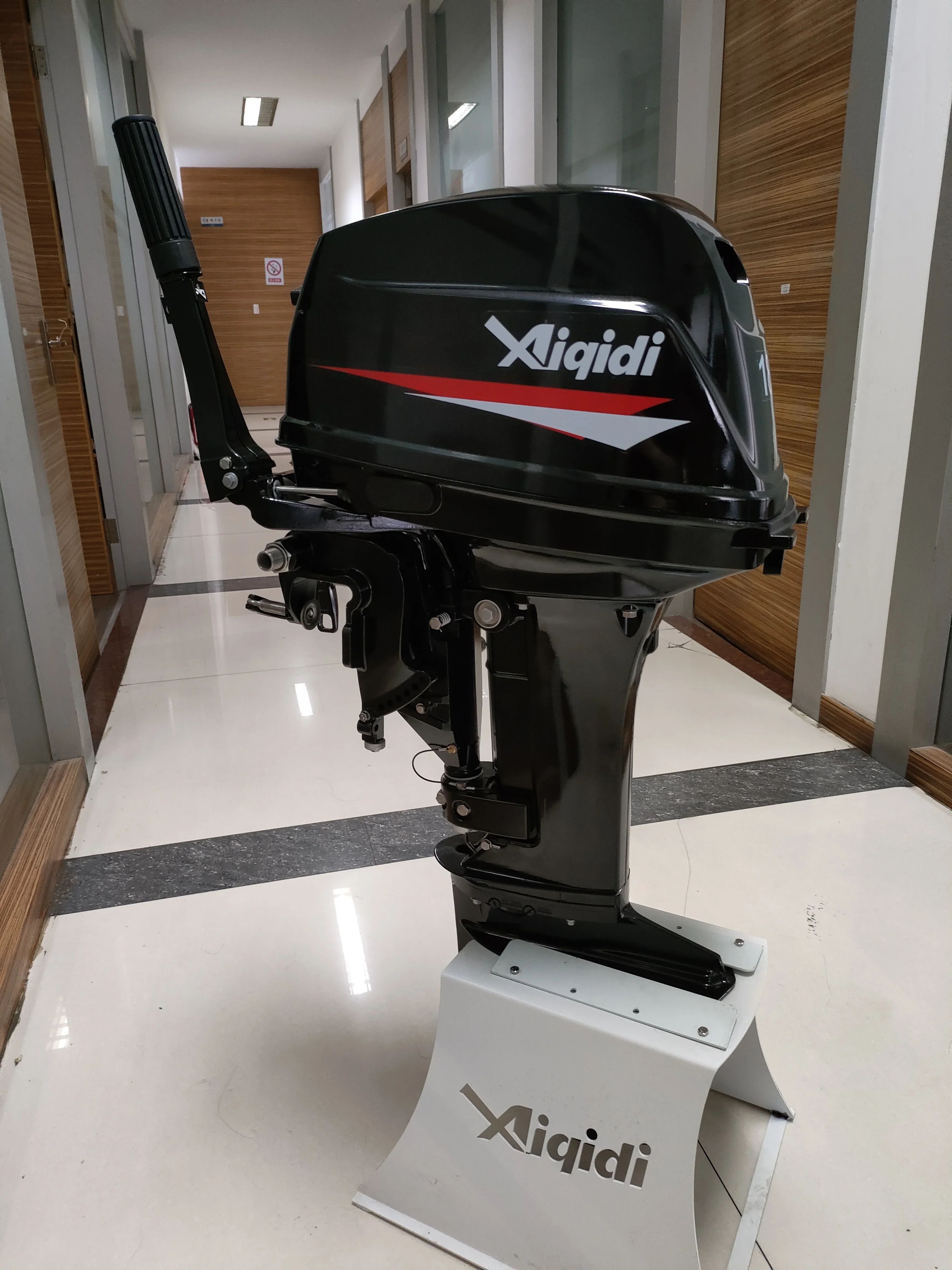 AIQIDI управление с ручным запуском 2-х тактный двигатель 18HP Судостроительный T18N