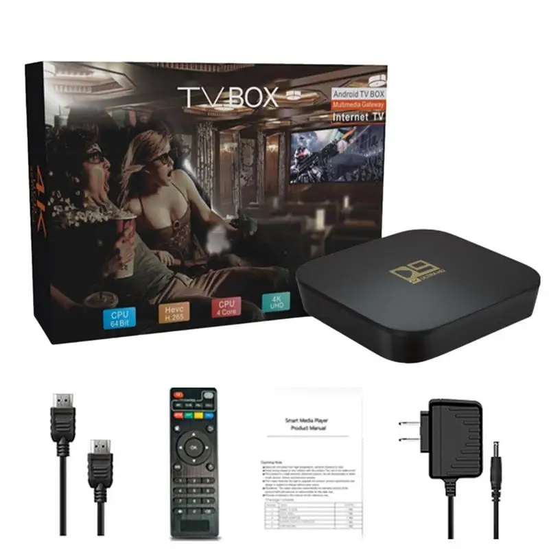 

Global Version TV Box S 4K Ultra HD forAndroid TV 9.0 HDR 8GB WiFi DTS Multi-Language Blue Tooth Smart 2.4G Box Media Player
