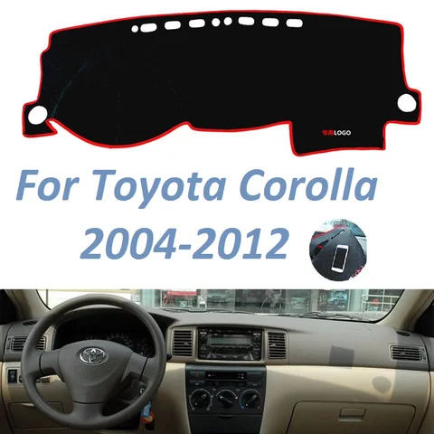 Нескользящий коврик для приборной панели Toyota Corolla 2004 2005 2006 2007 2008 2009 2010 2011 2012