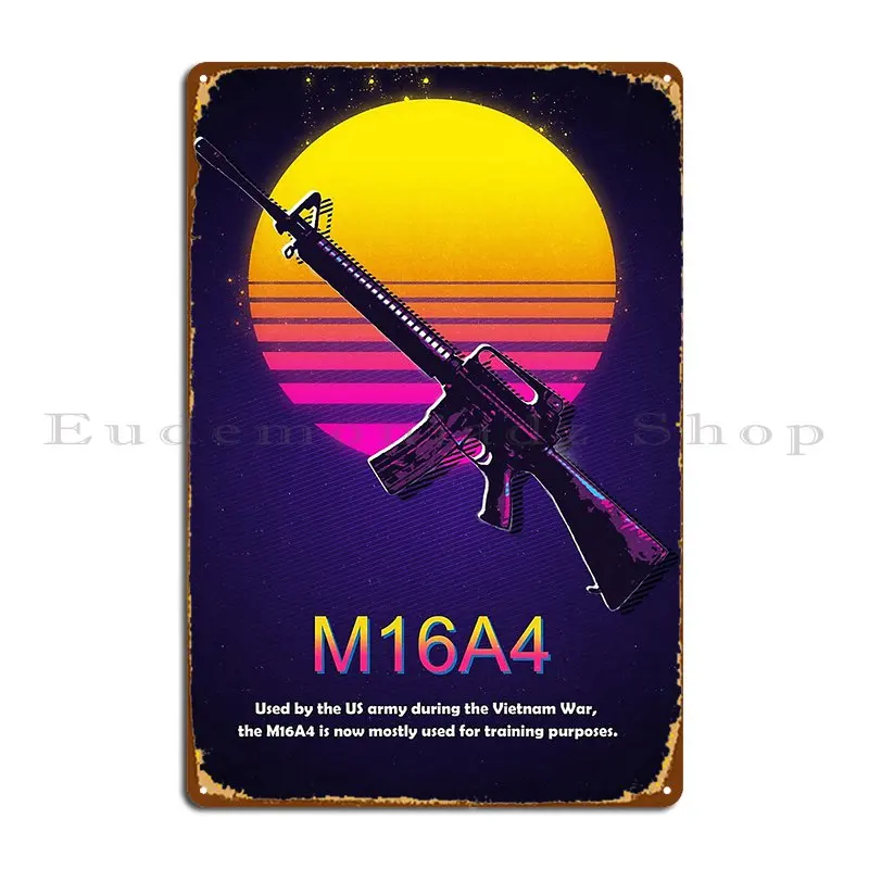 M16a4 оружие Xezyy металлический плакат с табличкой для гаража печать детской