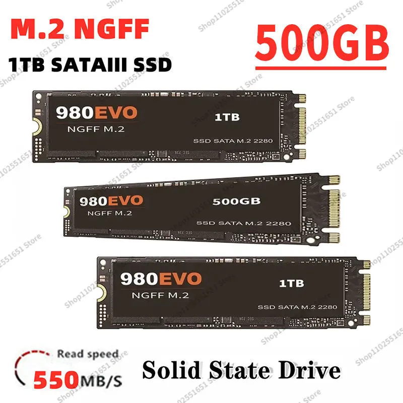Фото Оригинальный 4 ТБ M.2 SSD 500 Гб NGFF SSD жесткий диск 980EVO pcie 980 PRO 4 ТБ 2 ТБ Жесткий Диск Внутренний жесткий диск для ноутбука/настольного компьютера/mac №5