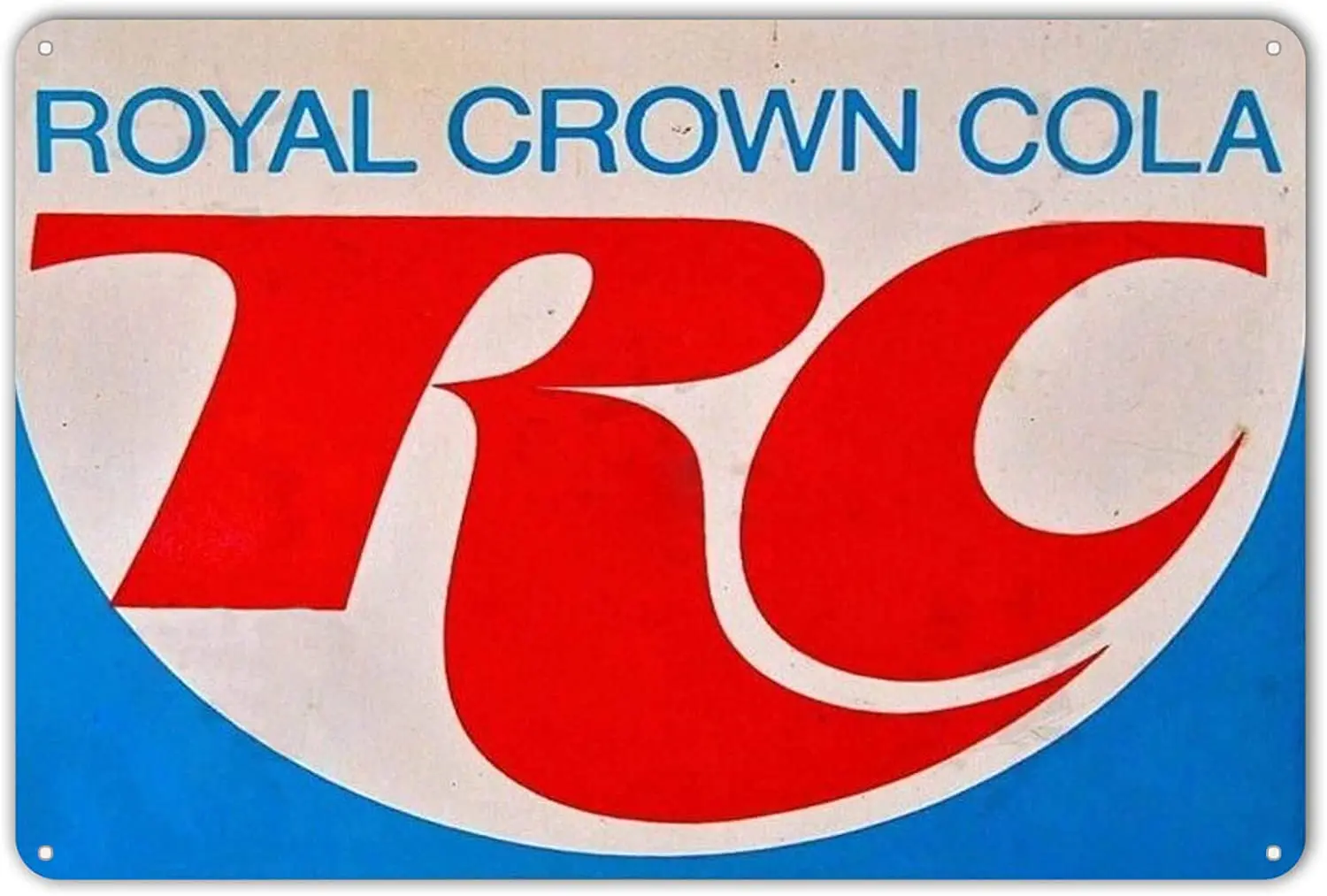 

Metal Tin Sign Royal Crown RC Cola Logo Soda Pop Ad Vintage Style Retro Wall Decor Bar inches