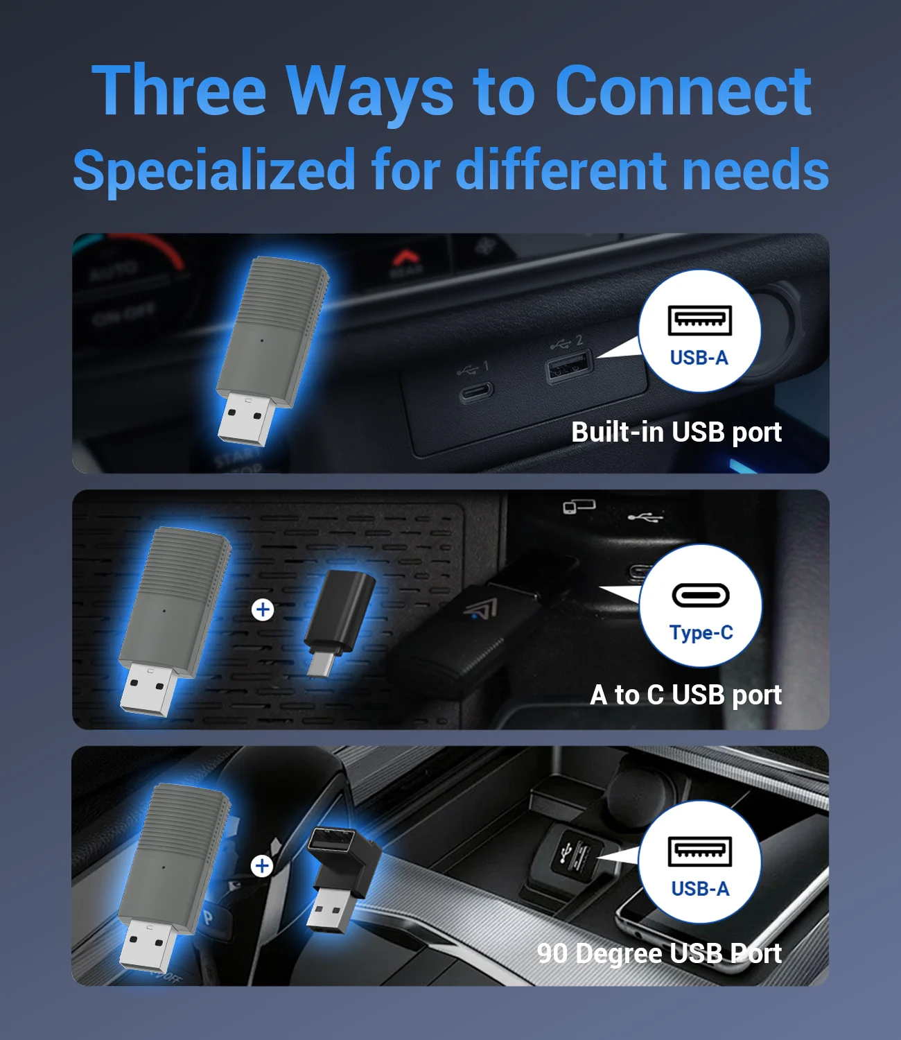 Ottomotion MINI Wireless Android Auto Adapter USB Stick Автомобильные аксессуары для Skoda VW Mazda Toyota Kia Ford