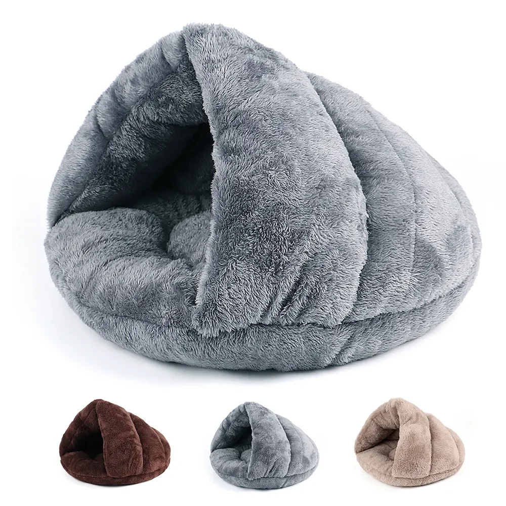 

Plush Winter Warm Cat Bed Nest For Cats Small Dogs Products, Deep Sleep Kennel Puupy Kitten Cave House
