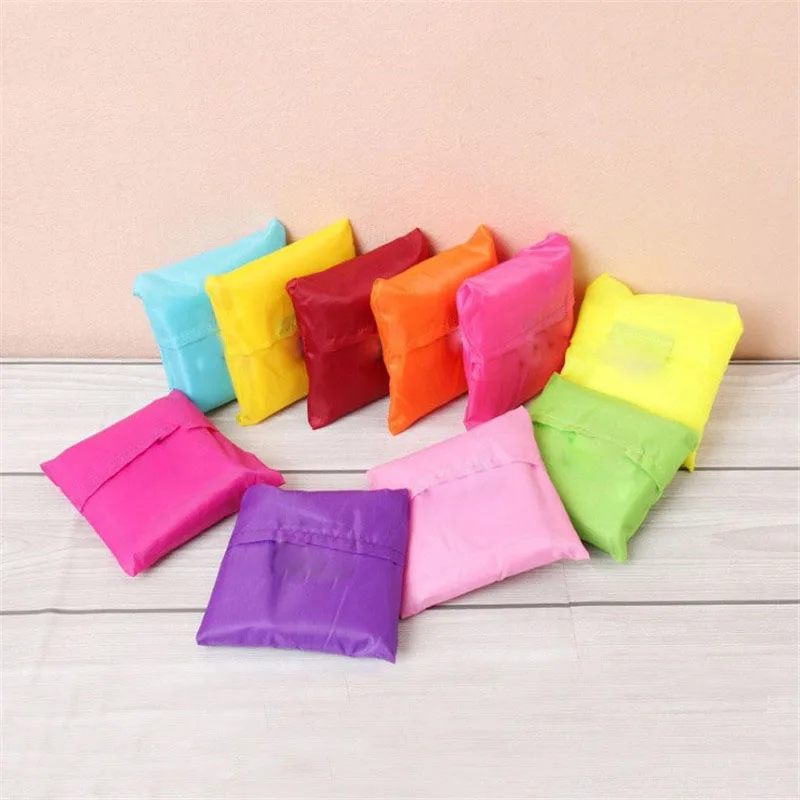 Квадратная Портативная Складная многоразовая складная сумка для покупок