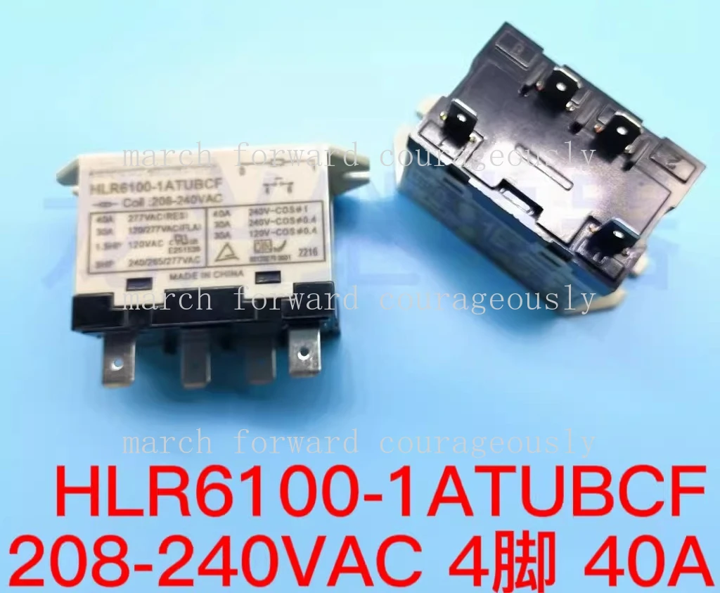 Фото HLR6100-1ATUBCF - Новый оригинальный релейный модуль Hongli с 4 нормально разомкнутыми контактами, 208-240В переменного тока, 40А. №2