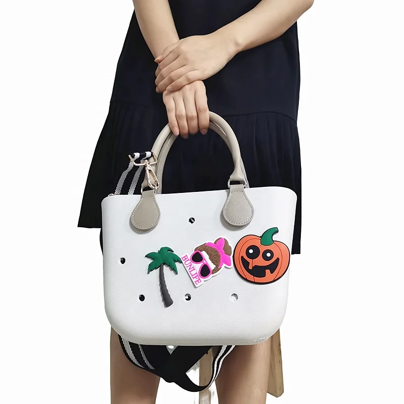 

2023 amazon bolsa силиконовый разноцветный мешок, пляжная сумка-тоут из силикона eva, маленькая милая сумка через плечо, ручная сумка 2023