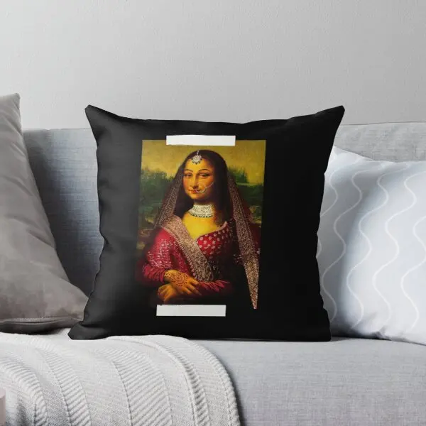 

Desi Mona Lisa Urdu Printing Throw Pillow Cover Waist Wedding Bed Anime Hotel Sofa Case Cushion Comfort Pillows not include