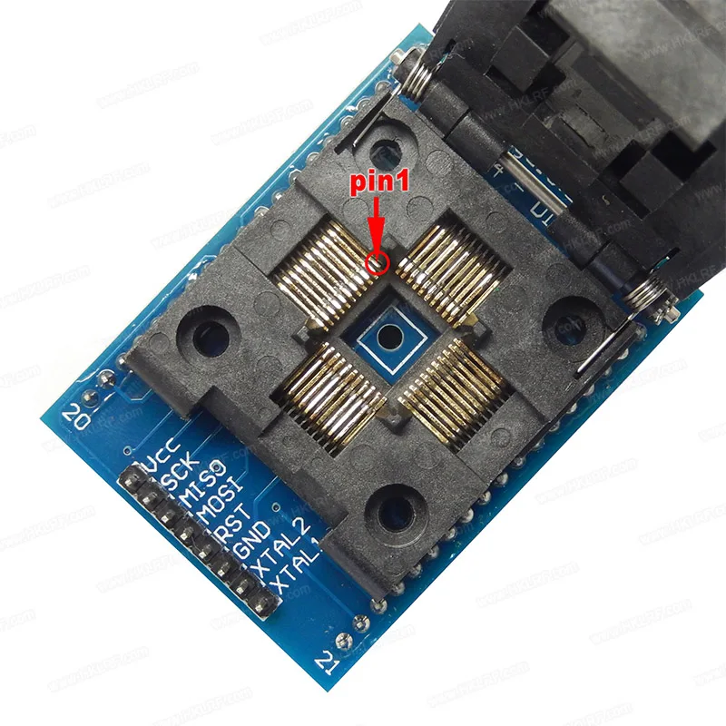 Фото Адаптер ISP JTAG TQFP44-DIP40 AVR для ATMEGA16 ATMEGA32, совместимый с RT809H TL866II №5