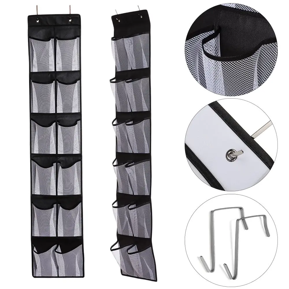 

Transparent Foldable Multi-layer Behind The Door Storage Bag Closet Organizer Hanging Shoe Holder Hanging Bag