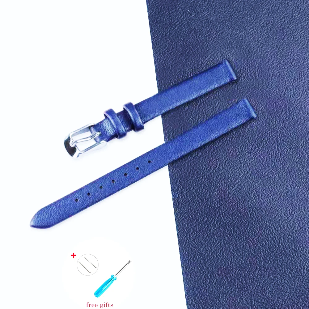 Soft Watch Belt Band Accessories for Ladies Men wristband 8mm 10mm 12mm 14mm 16mm 18mm 20mm 22mm Genuine Leather Strap with Tool
