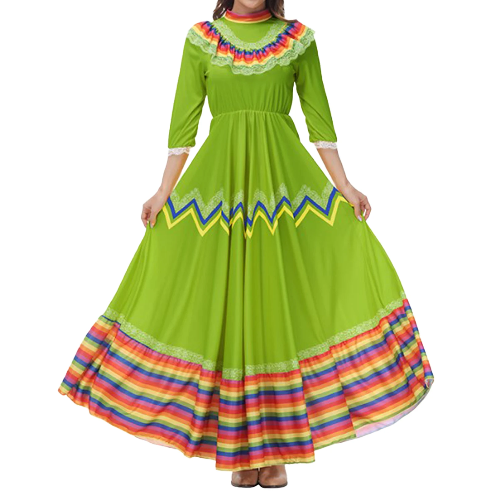 Ful Stripe With Hair Clip Fancy Dresses