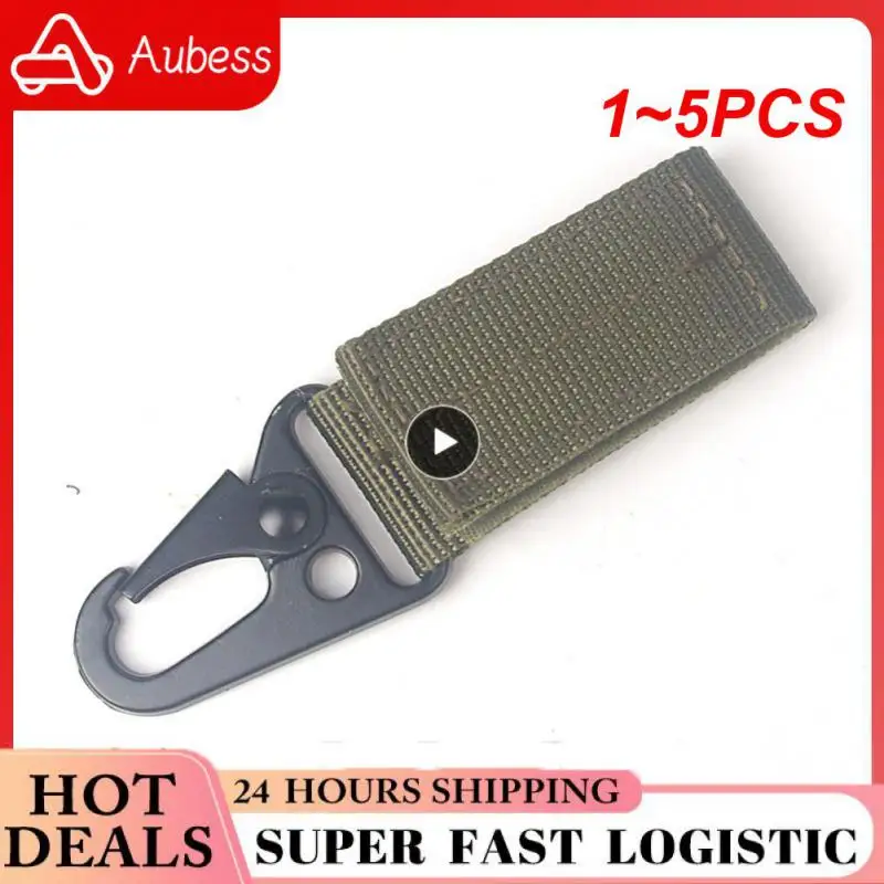 

1~5PCS Tactical Carabiner Backpack Hooks Olecranon Molle Hook For Belt&Vest Survival Gear Nylon Keychain Hunting Clothing