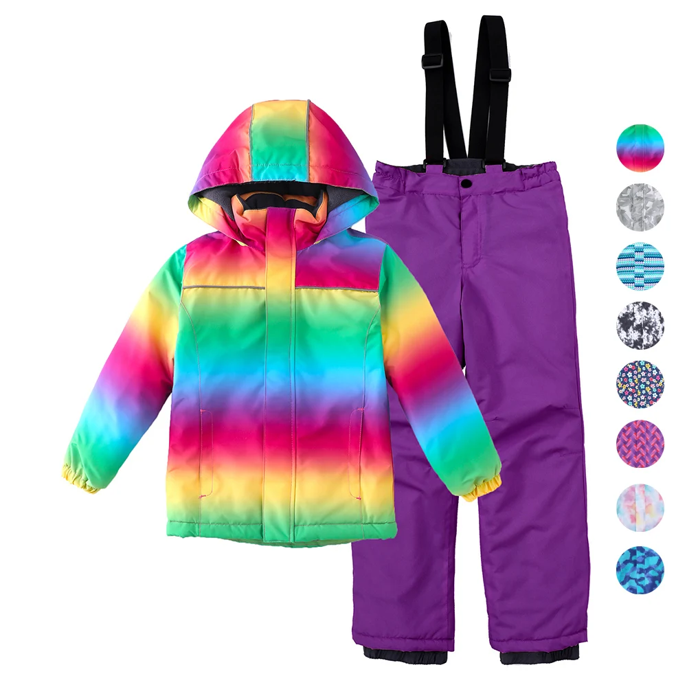 Coat Pant Waterproof Windproof Warm Children Outdoor Sportwear Snowboard Skiing Suit
