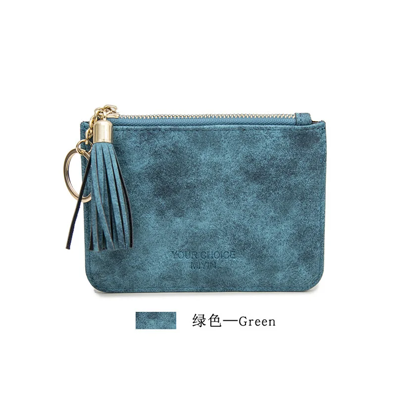 Fashion Women Men Kids Mini Wallet Ladies Double Zipper Coin Purse Multifunctional Small Coin Credit Card Key Ring Wallet