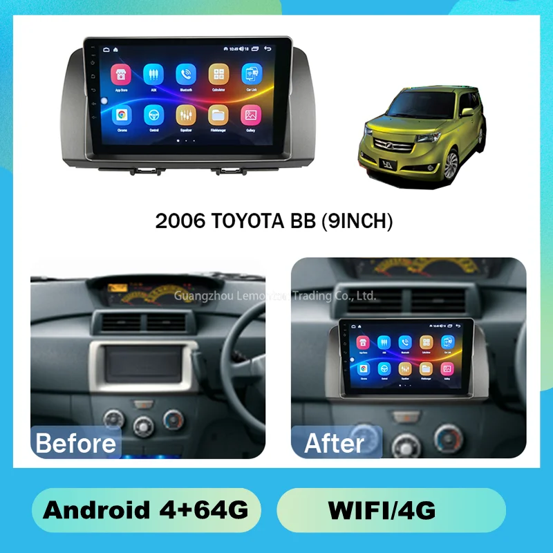 

2006 TOYOTA BB 9-дюймовый емкостный 1 + 16G автомобильный Dvd-плеер другая Автомобильная электроника Lcd Lvds емкостный сенсорный экран