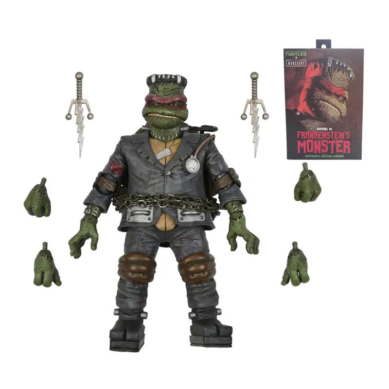 

NECA Universal Monsters x Teenage Mutant Ninja Turtles Raphael As Frankenstein's Monster 7 Inch Scale Action Figure Toy