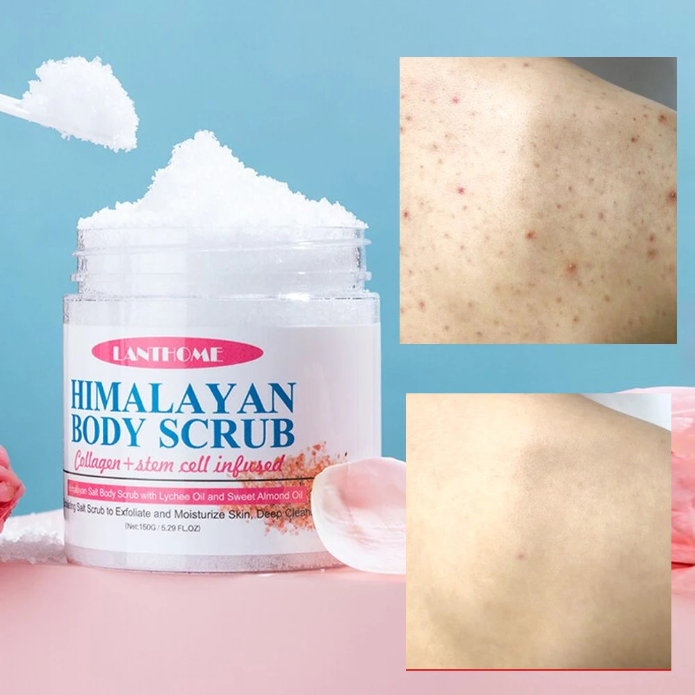 

Himalayan Body Scrub Natural Exfoliating Salt Scrub Deeply Cleaning Anti-acne Remove Dead Cells Moisturizing Whritening Cream