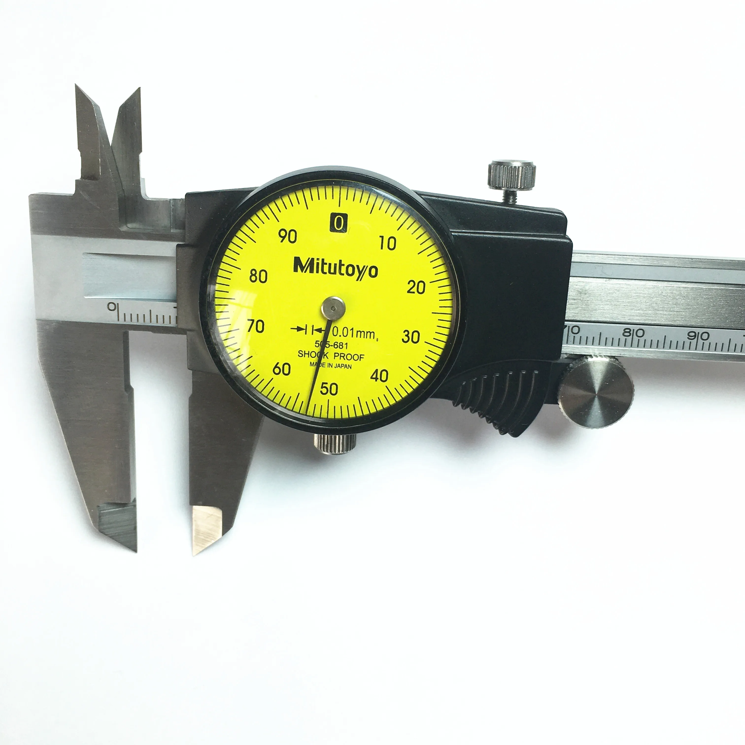 Mitutoyo-calibrador Vernier 505-681, 0-150mm, 505-682, 0-200mm, 0,01mm, Micrómetro de precisión, herramienta de acero inoxidable, paquímetro