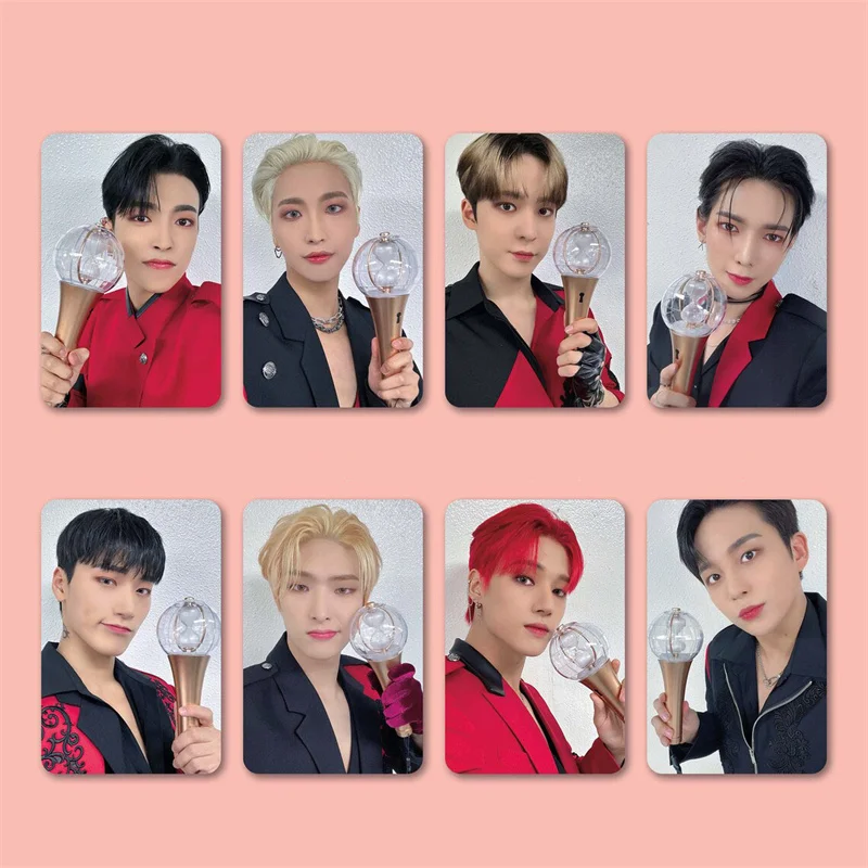 

8pcs/set Kpop ATEEZ Group Album THE FELLOWSHIP BREAK THE WALL LOMO Card Light Card Hongjoong Yunho Yeosang Postcard Photo Card