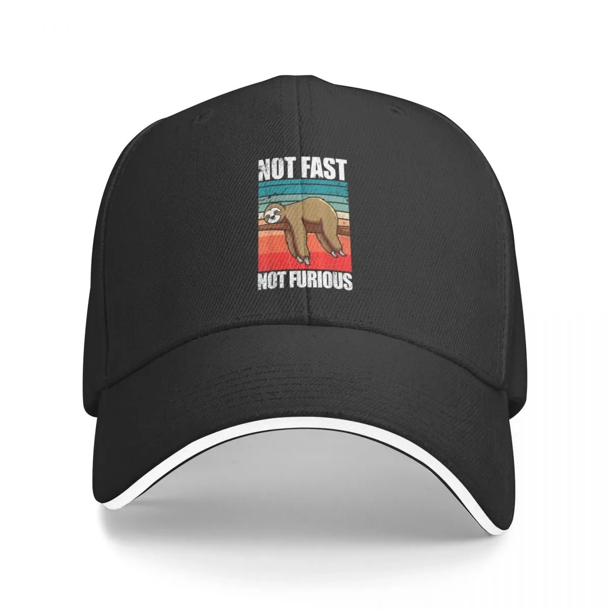 

New Funny Sloth Not Fast Not Furious Sloth Quote Cute Sloth Cap Baseball Cap Visor snapback cap golf hat Hat ladies Men's