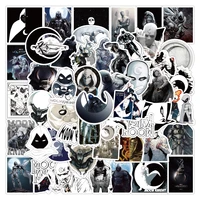 50pcs moon knight stickers toys notebook computer mobile phone waterproof stickers moon knight kawaii bag stickers