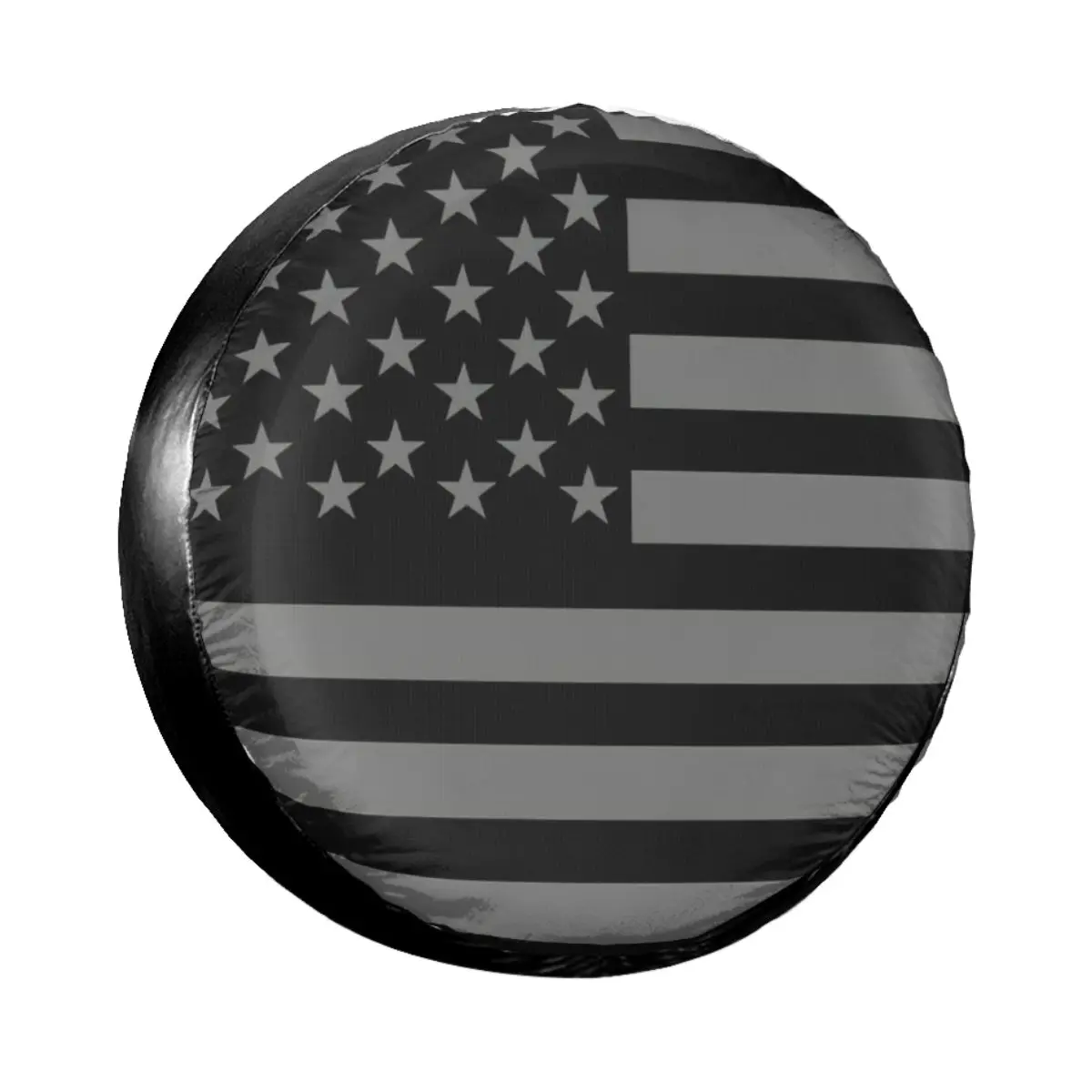 Черно-серый запасной чехол для автомобильных шин с американским флагом Jeep Honda Custom