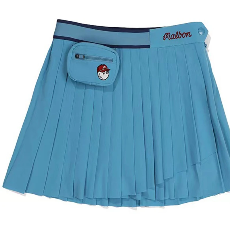 2023 Women's Skirt Summer Golf Short Skirt  Korean Brand Slim Elastic Breathable Comfortable Outdoor Sports Pleated Skirt
