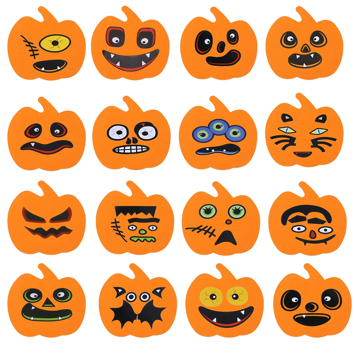 

1 Set of Party Funny Colorful Pumpkin Stickers Stickers for Boy Girl