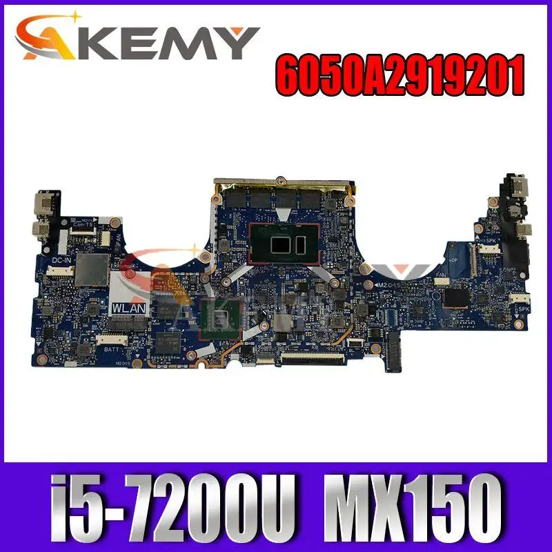 

Akemy FOR HP ENVY 13-AD Laptop Motherboard 6050A2919201 926317-601 926317-501 926317-001 I5-7200U 8G RAM MX150 GPU Test work