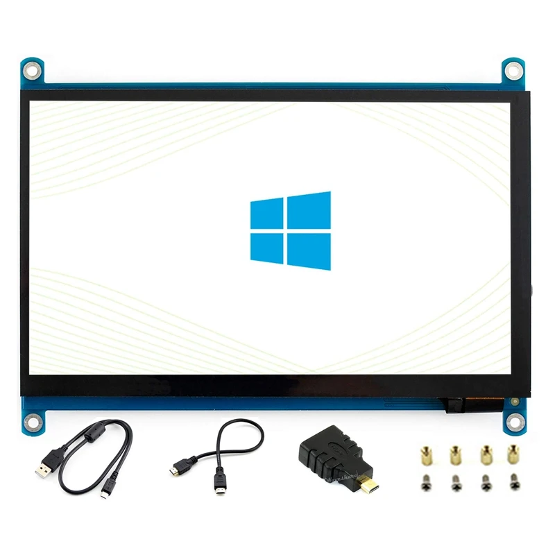 

7-дюймовый ЖК-дисплей Waveshare, совместимый с HDMI (H), емкостный экран 1024X60 0, IPS ЖК-модуль для Raspberry Pi, Jetson Nano