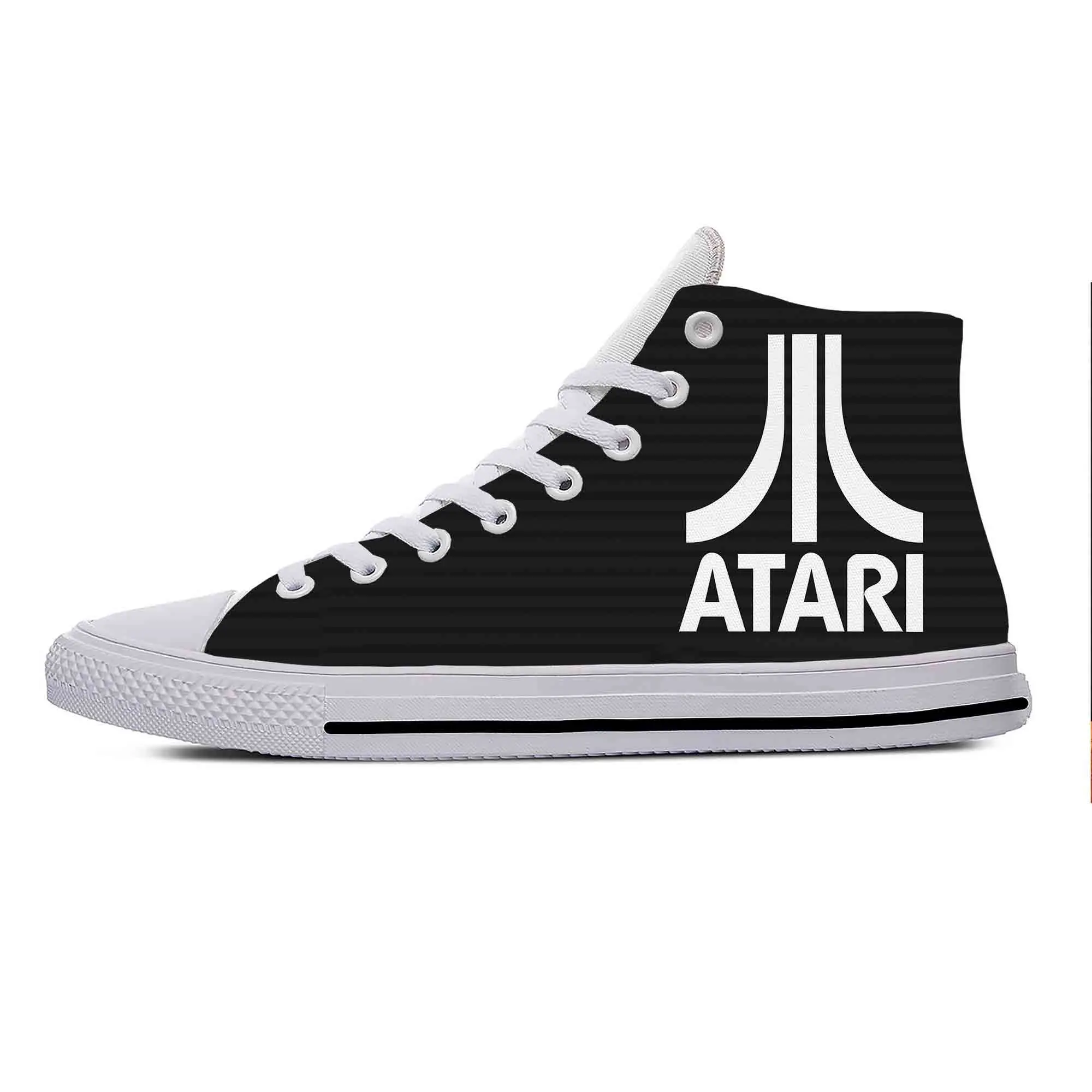 Anime Cartoon Manga Game Atari Cool Funny Latest Casual Shoes High Top Lightweight Breathable Men Women Sneakers New Board