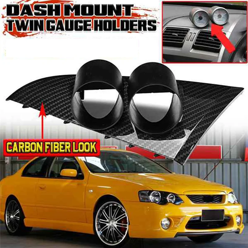 52 мм автомобильный манометр из углеродного волокна крепление на приборную