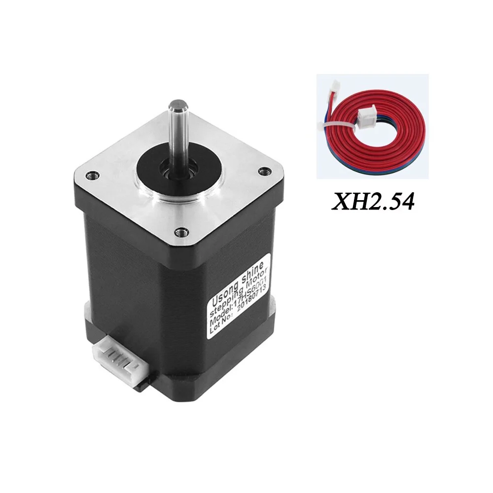 Шаговый двигатель Nema 17 смешанного типа, 60 мм 1,5 А 42 шага, 4-проводной 17HS6001, детали для экструдера с ЧПУ и 3D-принтера