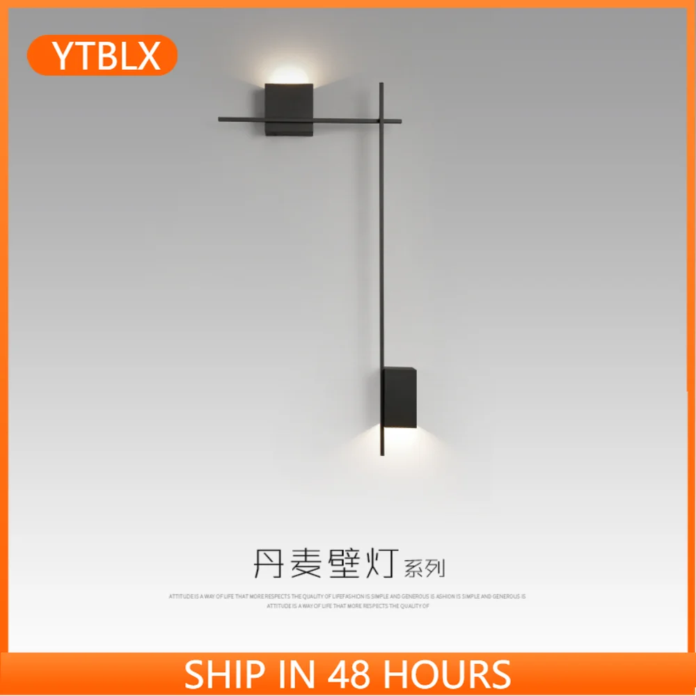 

Bedside wall lamp modern minimalist creative living room background wall lamp bedroom atmosphere study lamp for bedroom