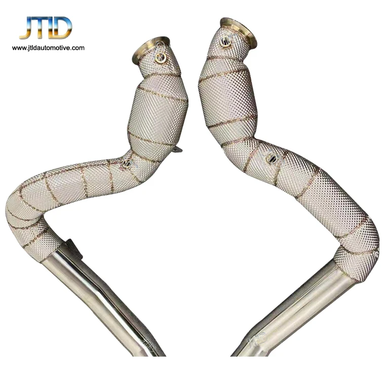 Теплозащитная выхлопная труба для Mercedes Benz AMG GT SS304 система из нержавеющей стали