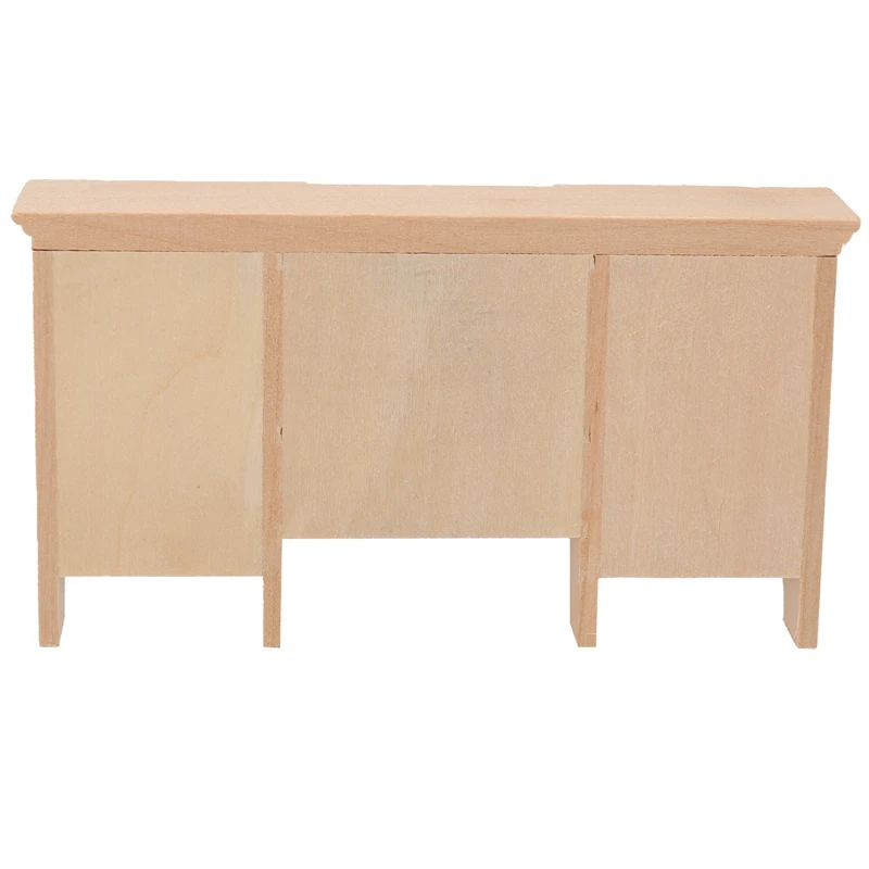 1/12 Dollhouse Miniature Furniture Wall Hanging Cabinet Wood