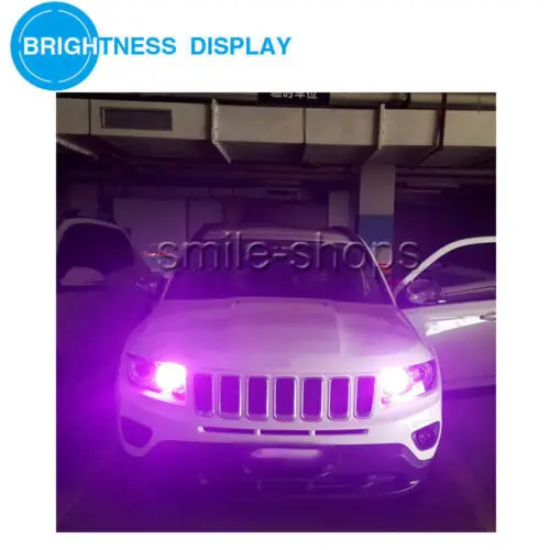 

2Pcs Purple Pink 92-4014-Smd 3157 3156 4157 Led Drl Daytime Running Lights Bulbs