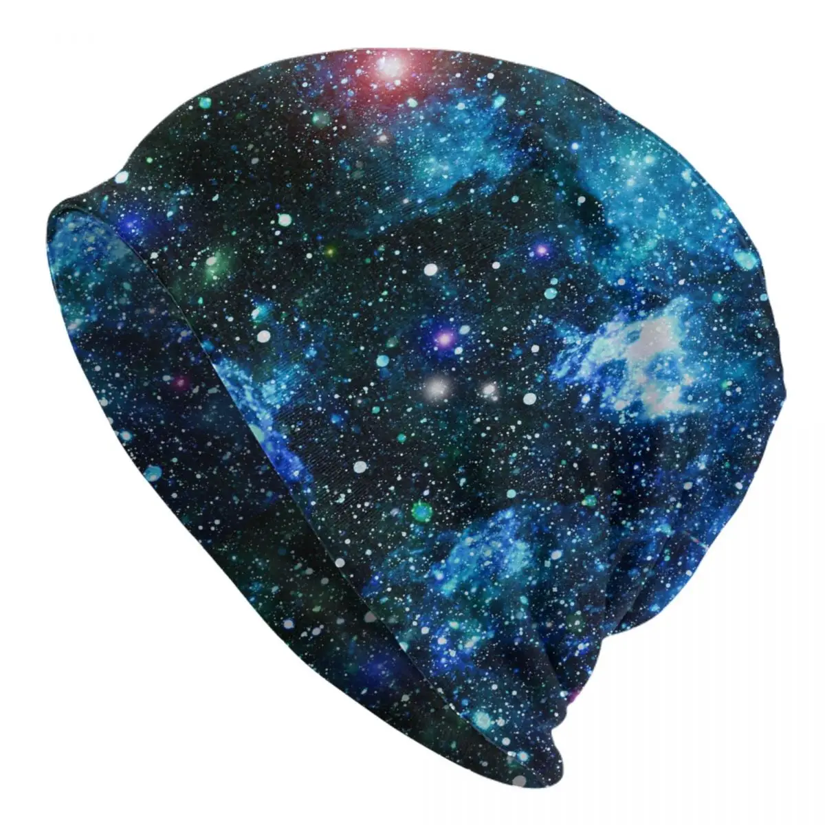 

Мужские облегающие шапки для женщин, головные уборы, вязаная шапка унисекс, шапка в стиле хип-хоп, золотые созвездия туманности и звезды