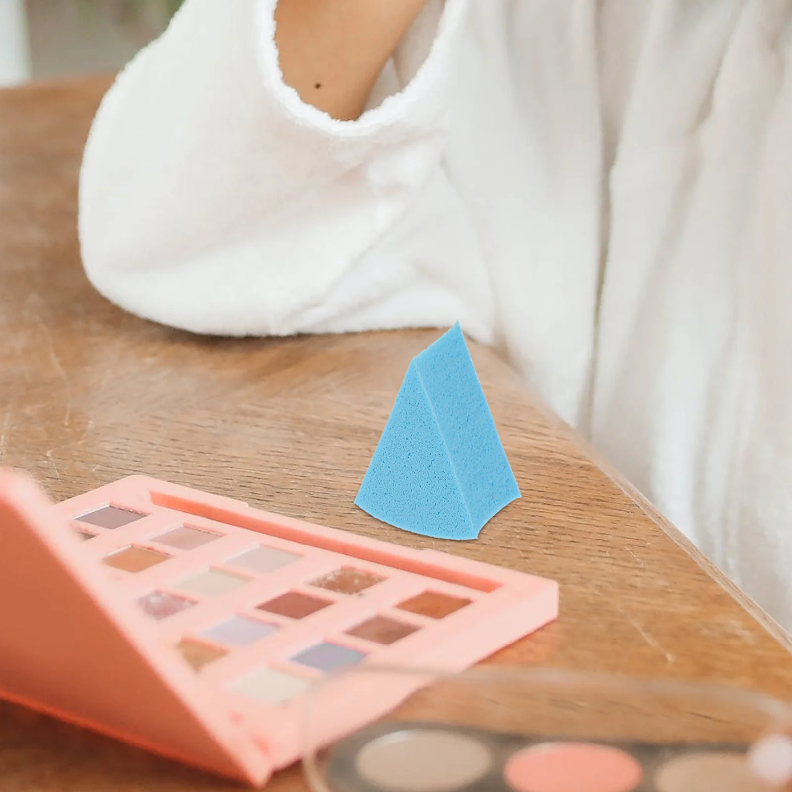 2 компл. треугольные спонжи пуховки для макияжа клиновые женские инструменты